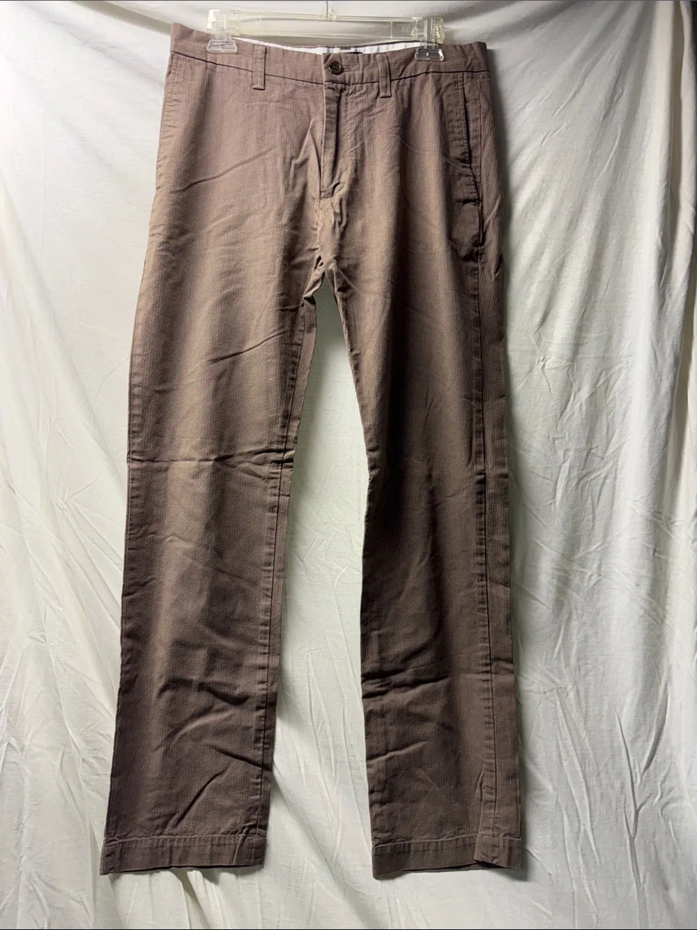Banana Republic Emerson Men's Straight Fit Khaki Pants in medium textured Brown